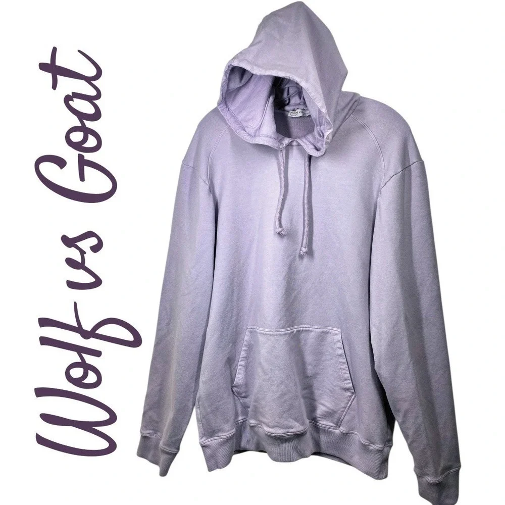 NWOT WOLF VS GOAT‎ ELEVATED LUXE LAVENDER PURPLE HOODIE ITALY RESORTWEAR XXL